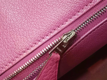 Hermes Birkin 35 Rose Poupre Clemence Stamp T 2015