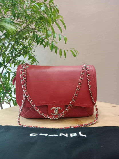 Chanel Mix Flap Messenger Bag Red Series 15
