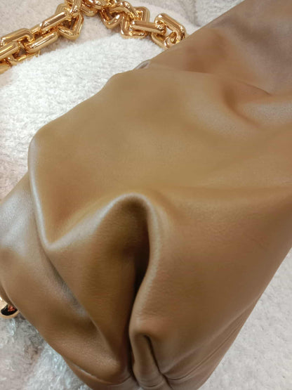 Bottega Veneta Chain Pouch Brown