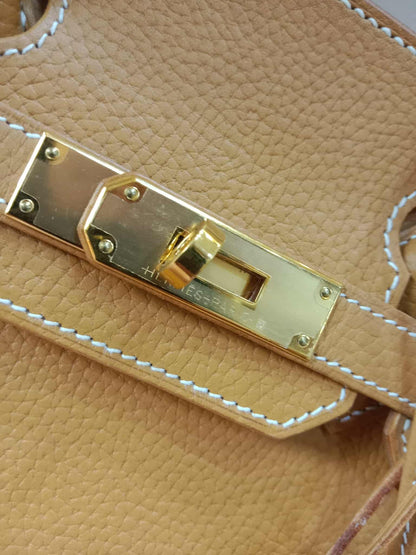 Hermes Birkin 30 Sellier Vache Naturelle Sable Grainee Stamp K 2025