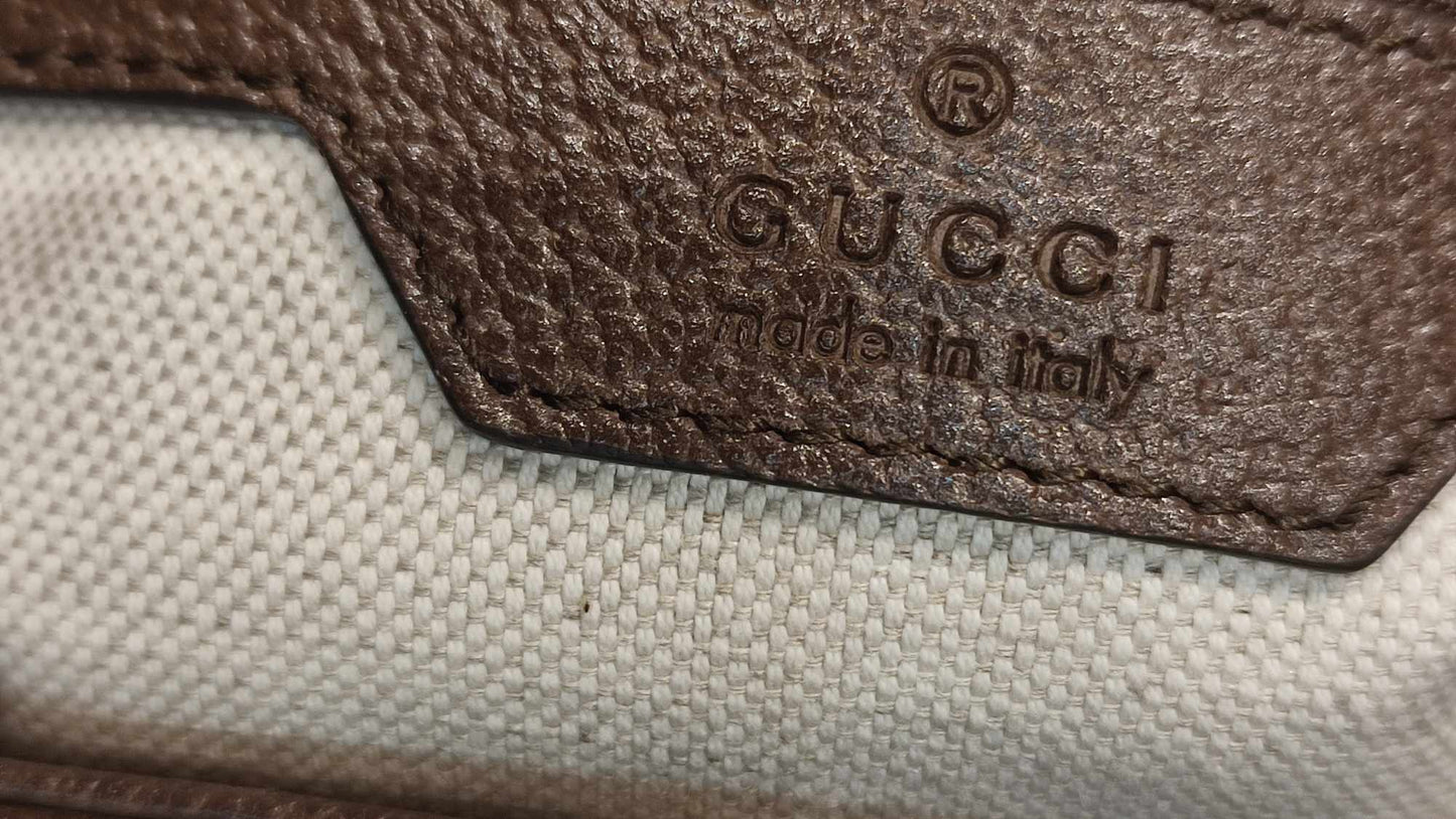 Gucci Jackie 1961 GG Supreme Studded Brown