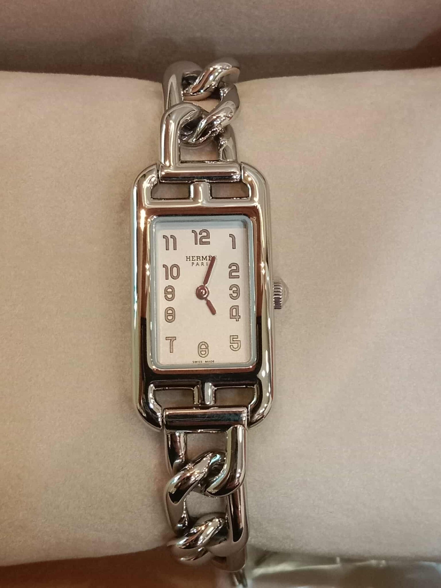 Hermes Nantucket Petit Quartz Watch Stainless Steel