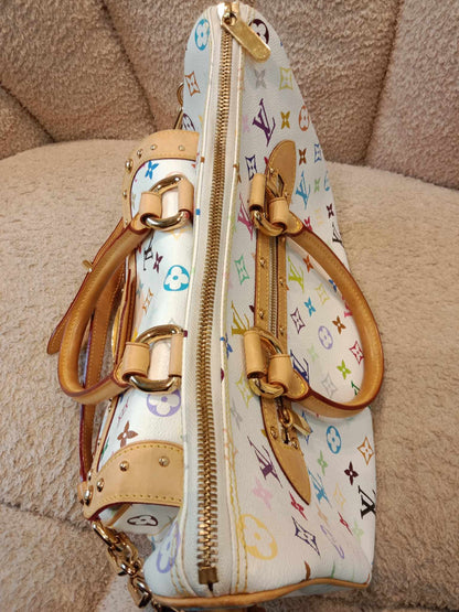 Louis Vuitton x Takashi Murakami Rita White Multicolor Monogram Canvas