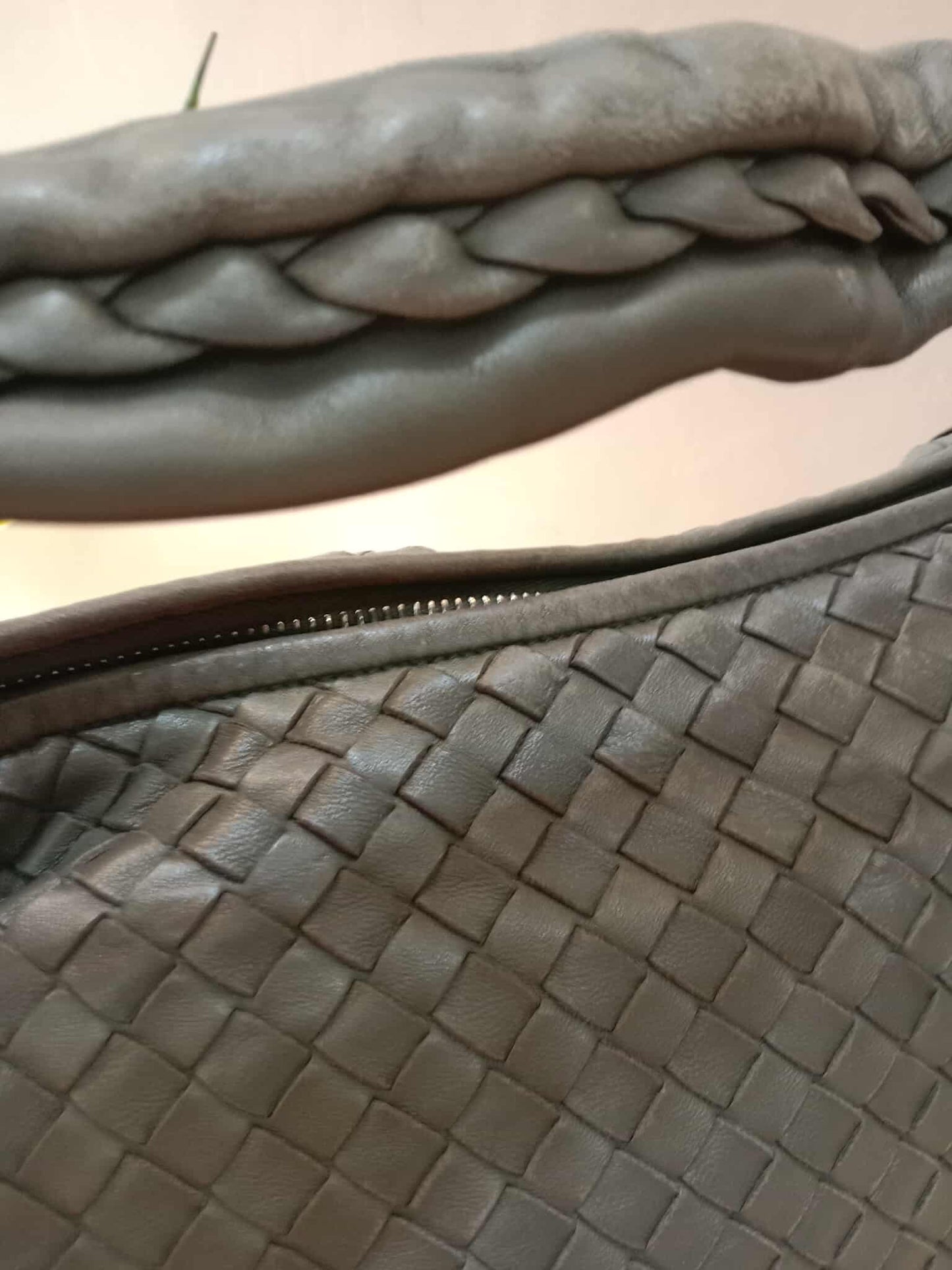 Bottega Veneta Belly Hobo Bag Gray