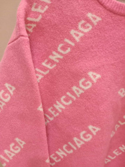 Balenciaga Wool Sweater Pink Size Small