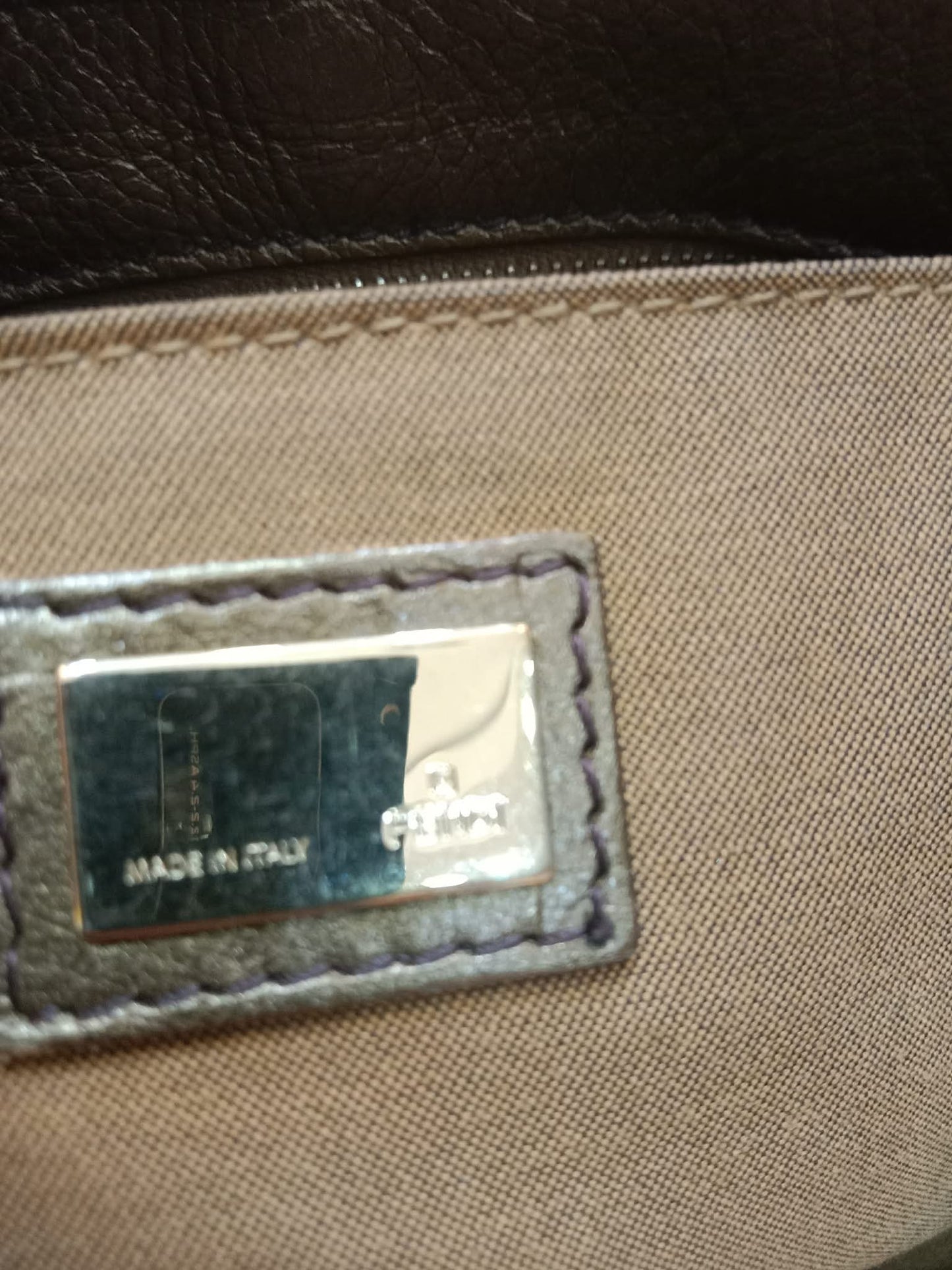 Fendi Zucca Canvas Trim Chef Shopper Tote Bag Brown