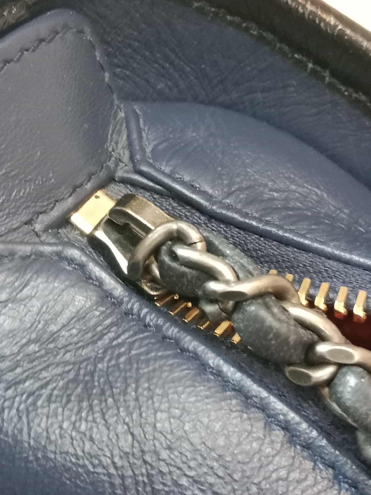 Chanel Gabrielle Small Hobo Bag in Navy/Black Calfskin Series 25