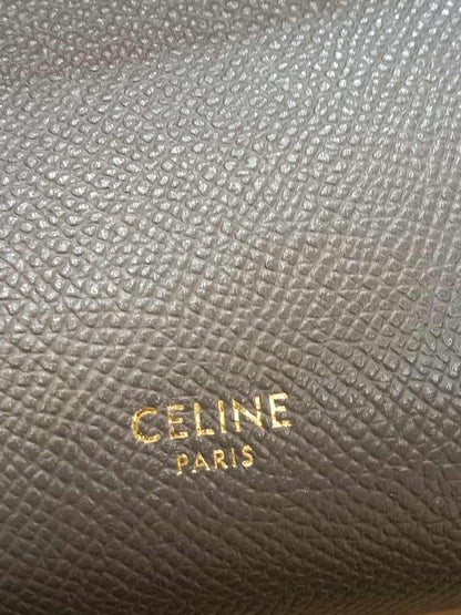 Celine Mini Belt Bag Grey in Grained Calfskin GHW