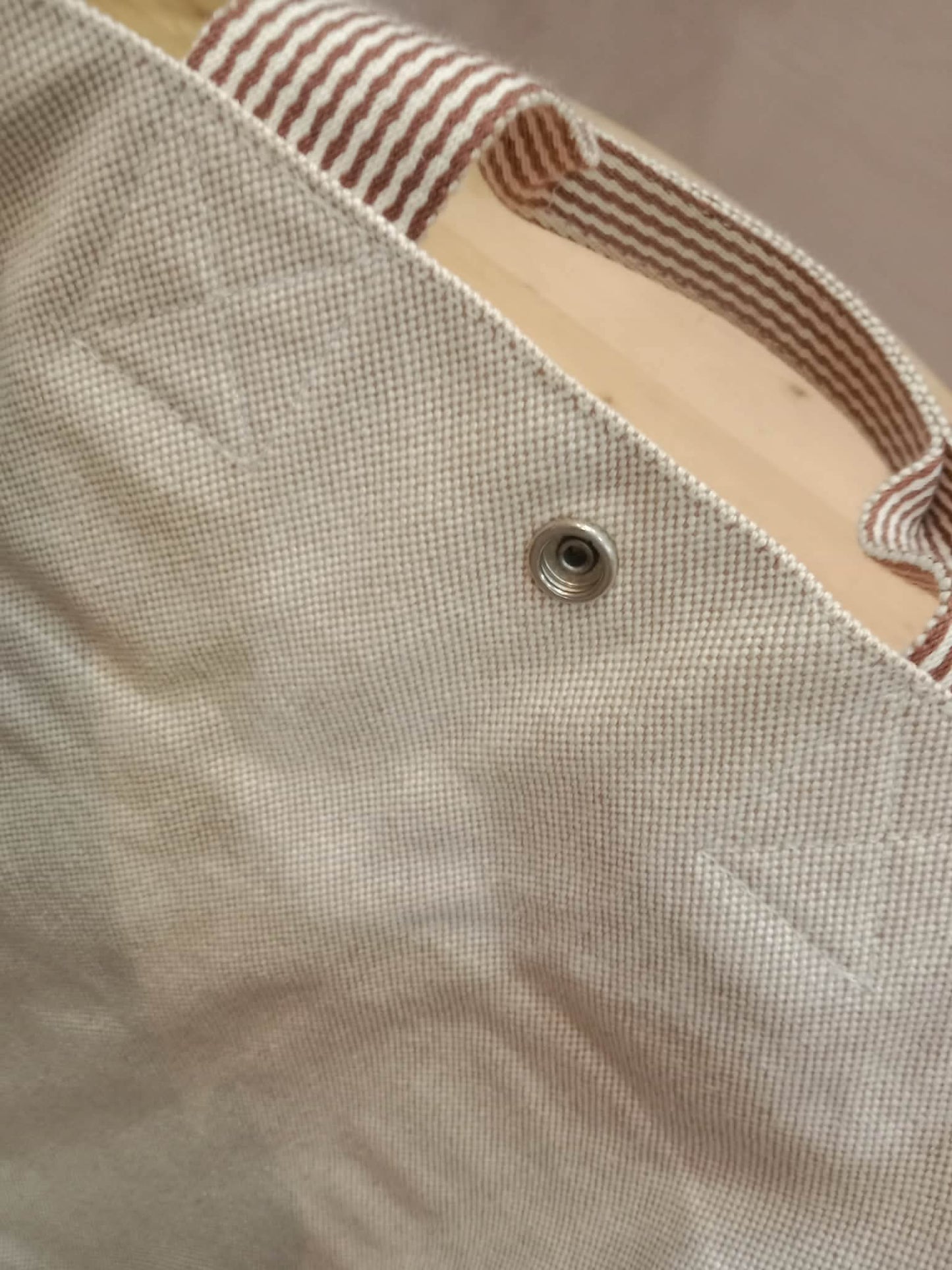 Hermes Toile Ferrou-Tout Cabas Tote Bag Beige