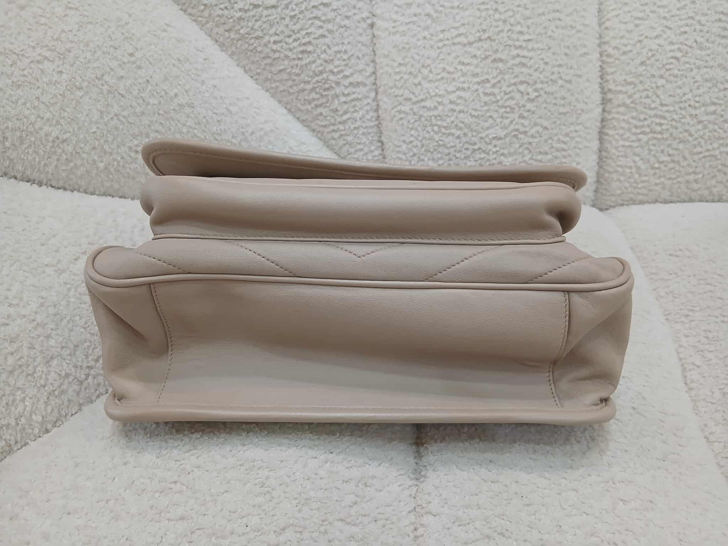 Saint Laurent Niki Leather Beige Bag