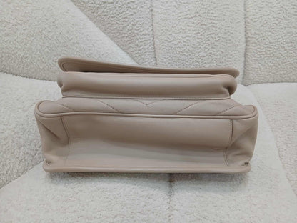 Saint Laurent Niki Leather Beige Bag