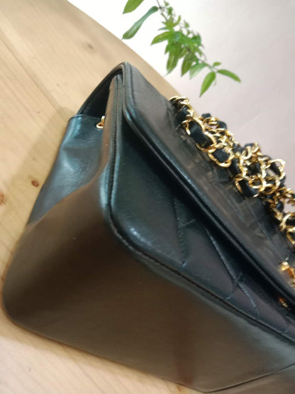 Chanel Diana Black Lambskin Series 2