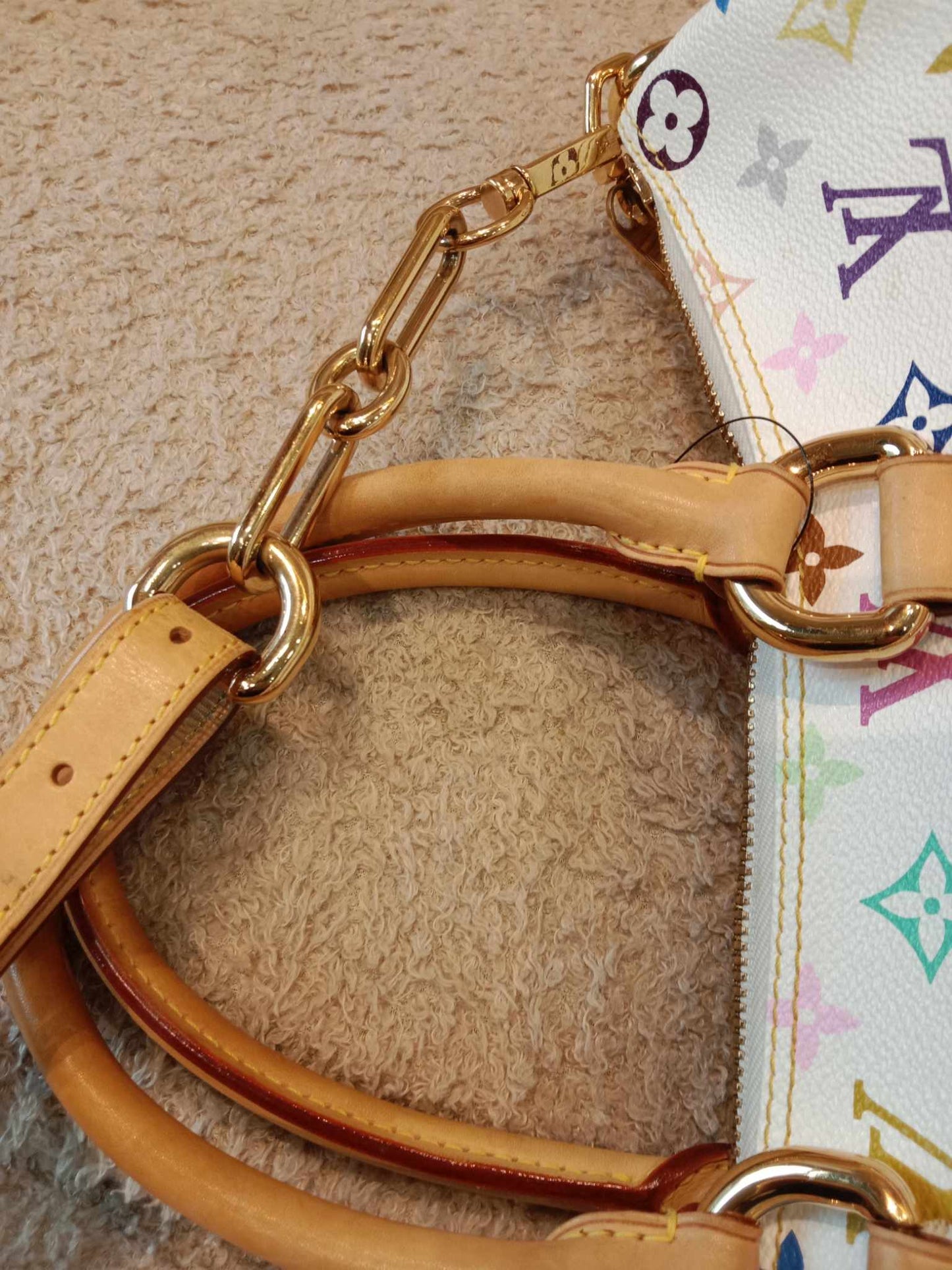 Louis Vuitton x Takashi Murakami Rita White Multicolor Monogram Canvas