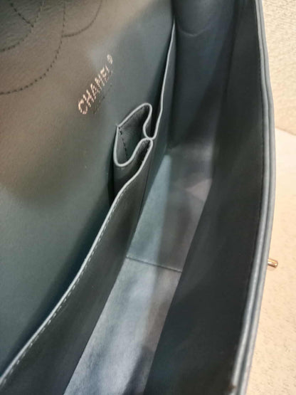 Chanel Jumbo Double Flap Lambskin Blue Series16