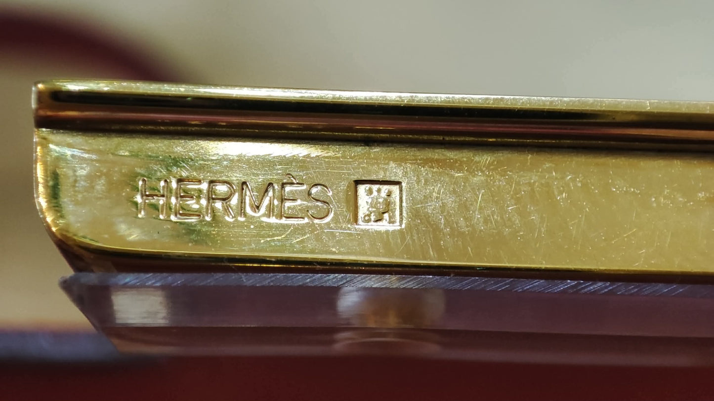 Hermes Constance 18 Red Courchevel Stamp Y Circle 1995