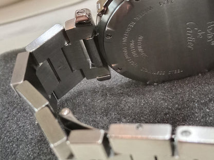 Cartier Pasha C Watch 35mm Stainless Case Pink Dial Arabic Numerals