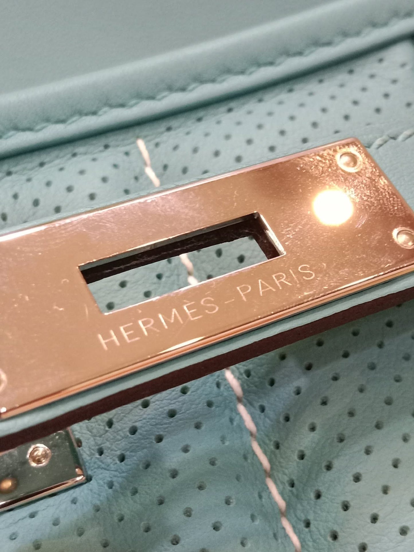 Hermes Berlin Mini Bleu Atoll Swift Stamp T 2015