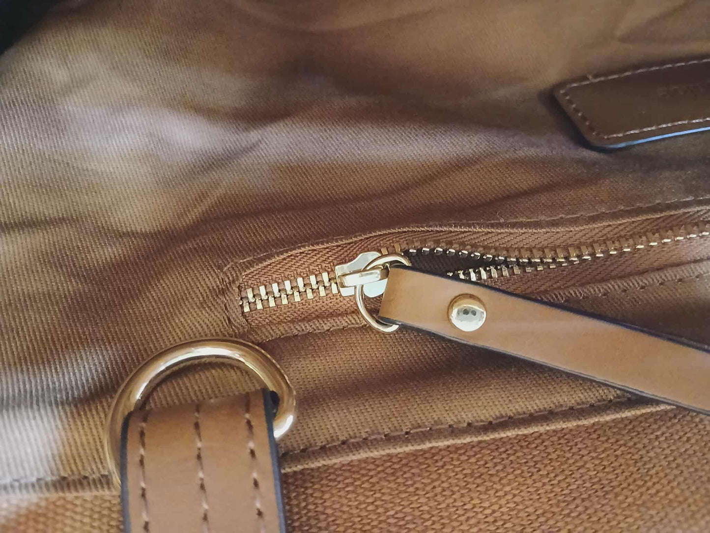 Chloe Sac A Langer Mother's Tote Handbag Canvas/Leather Crimson