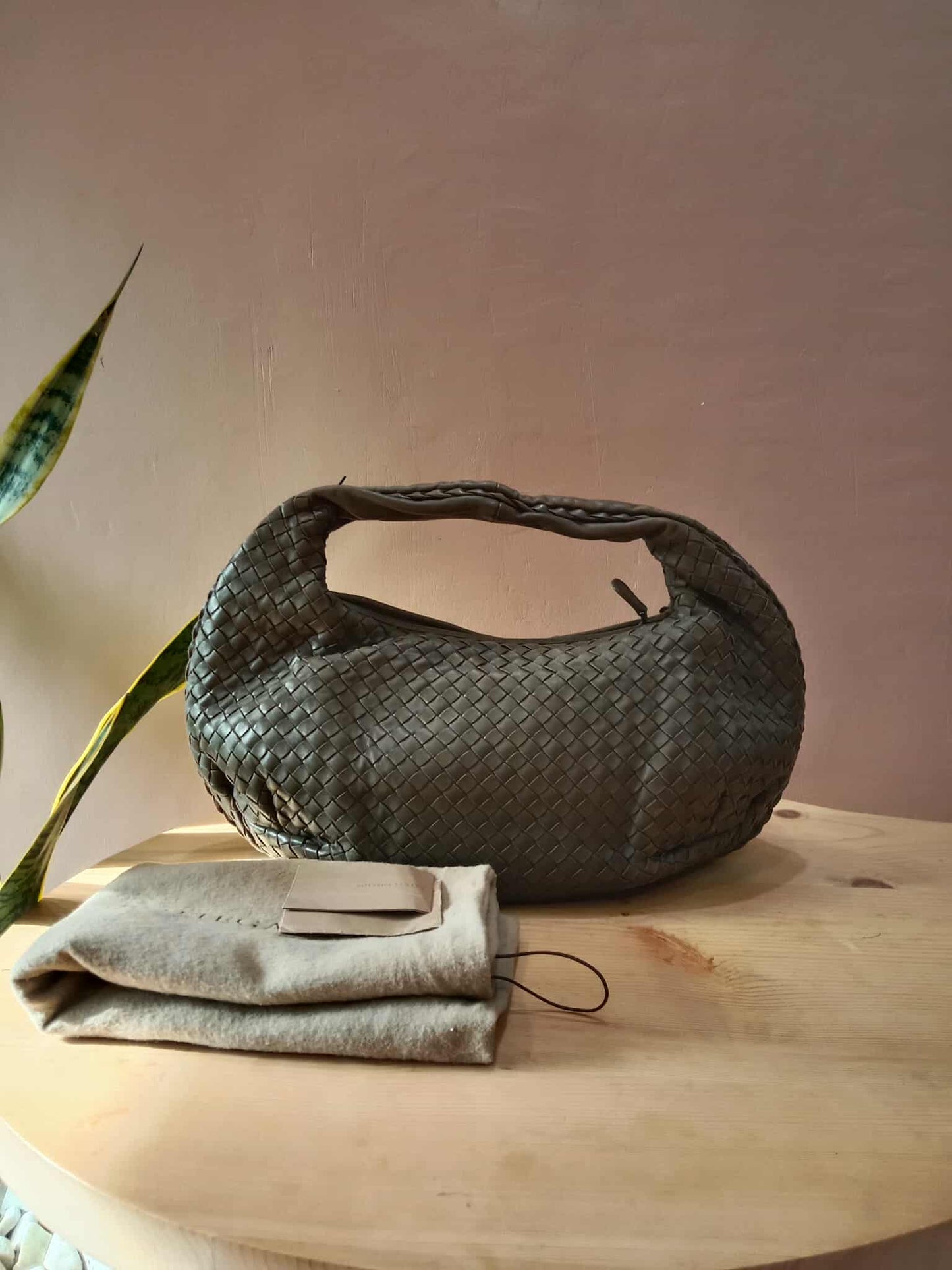 Bottega Veneta Belly Hobo Bag Gray