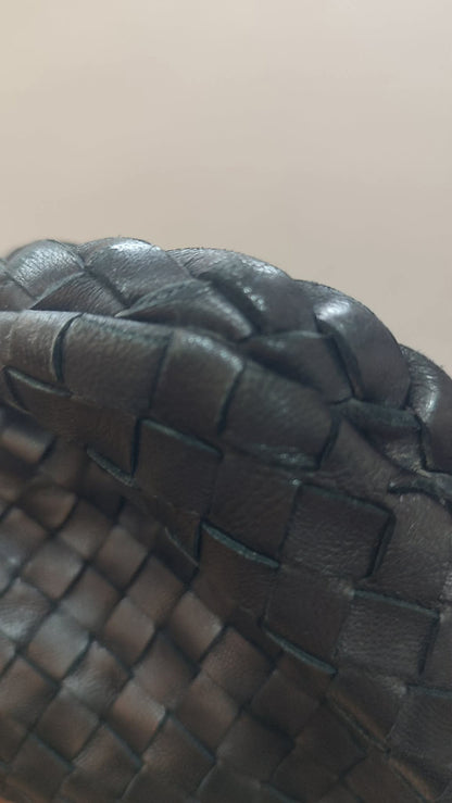 Bottega Veneta Intrecciato Hobo Maxi Bag Black