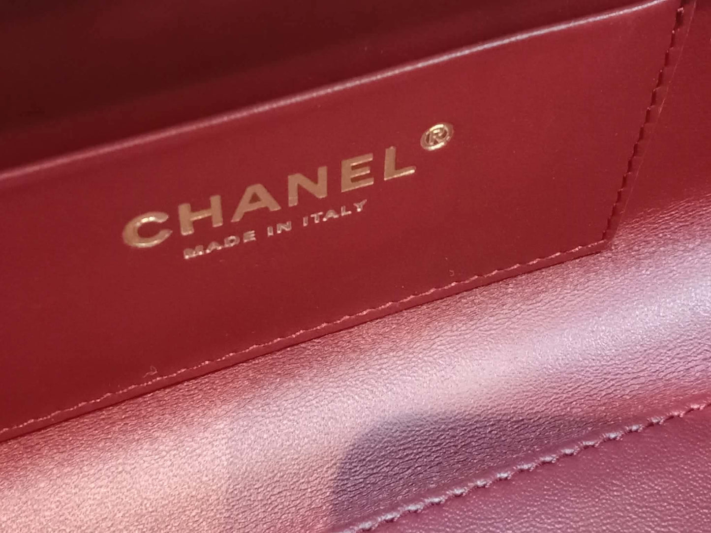 Chanel Crocodile Embossed Calfskin Clutch with Leather Strap Microchipped