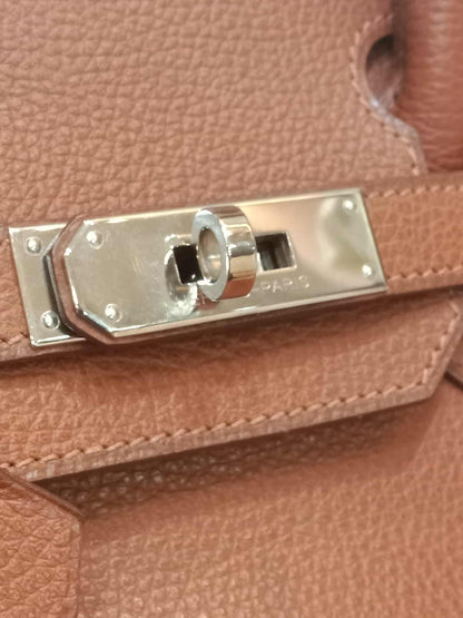 Hermes Birkin 30 Ardennes Noisette Stamp I Square 2005