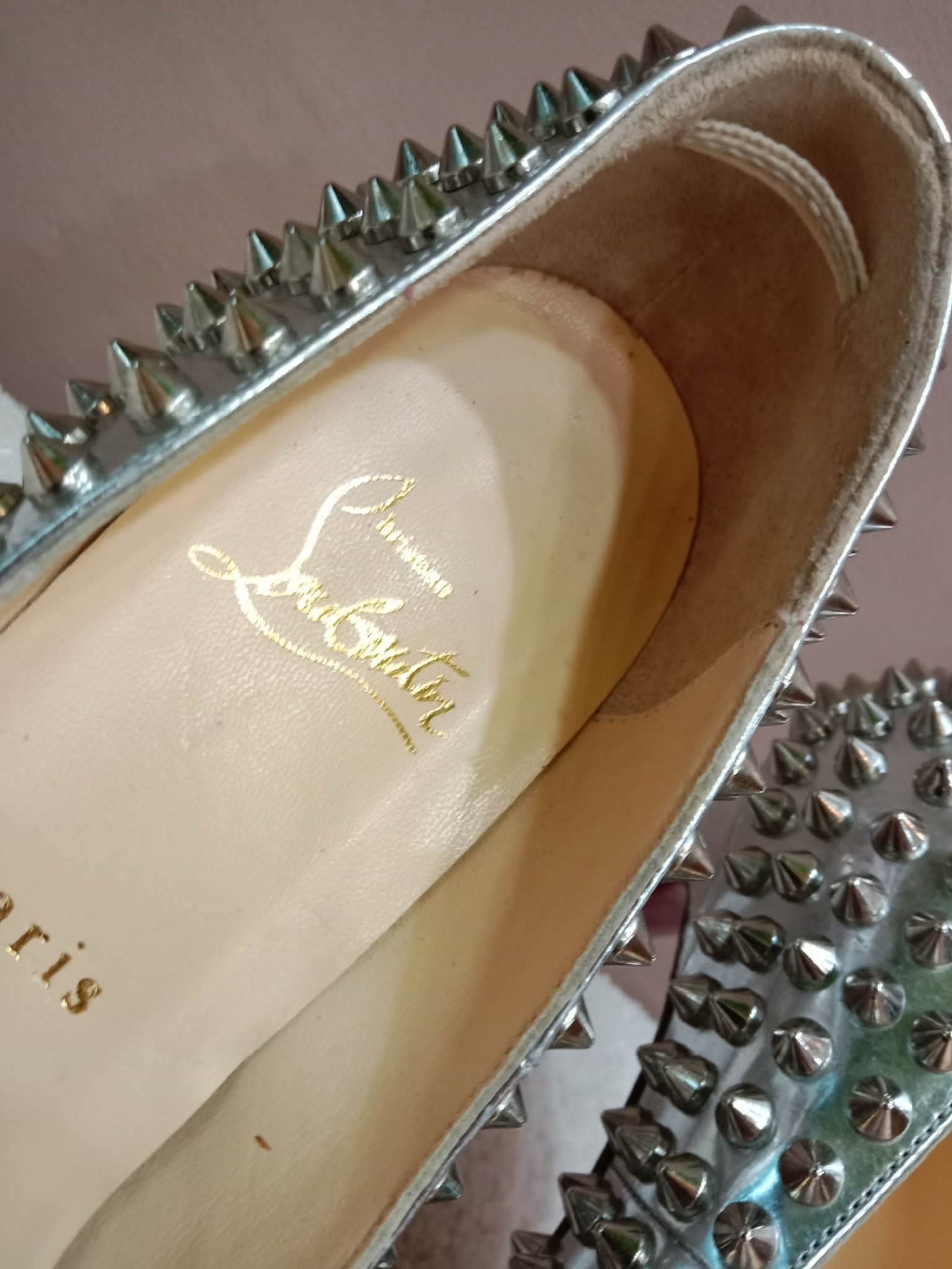 Christian Louboutin Condora Spikes Pumps Size 37