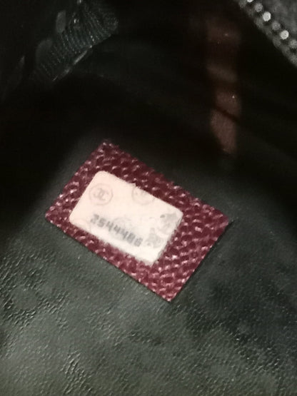Chanel Boston Bag Burgundy Caviar Series 2