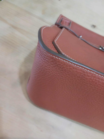 Hermes Jypserie 28 Clemence Rouge Venetian Stamp  P 2012