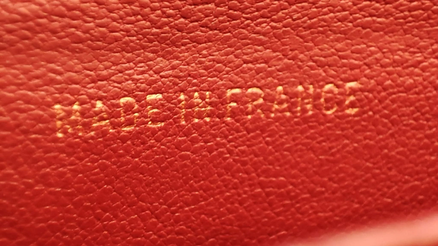 Chanel Vintage Envelope Wallet Red Lambskin Series 3