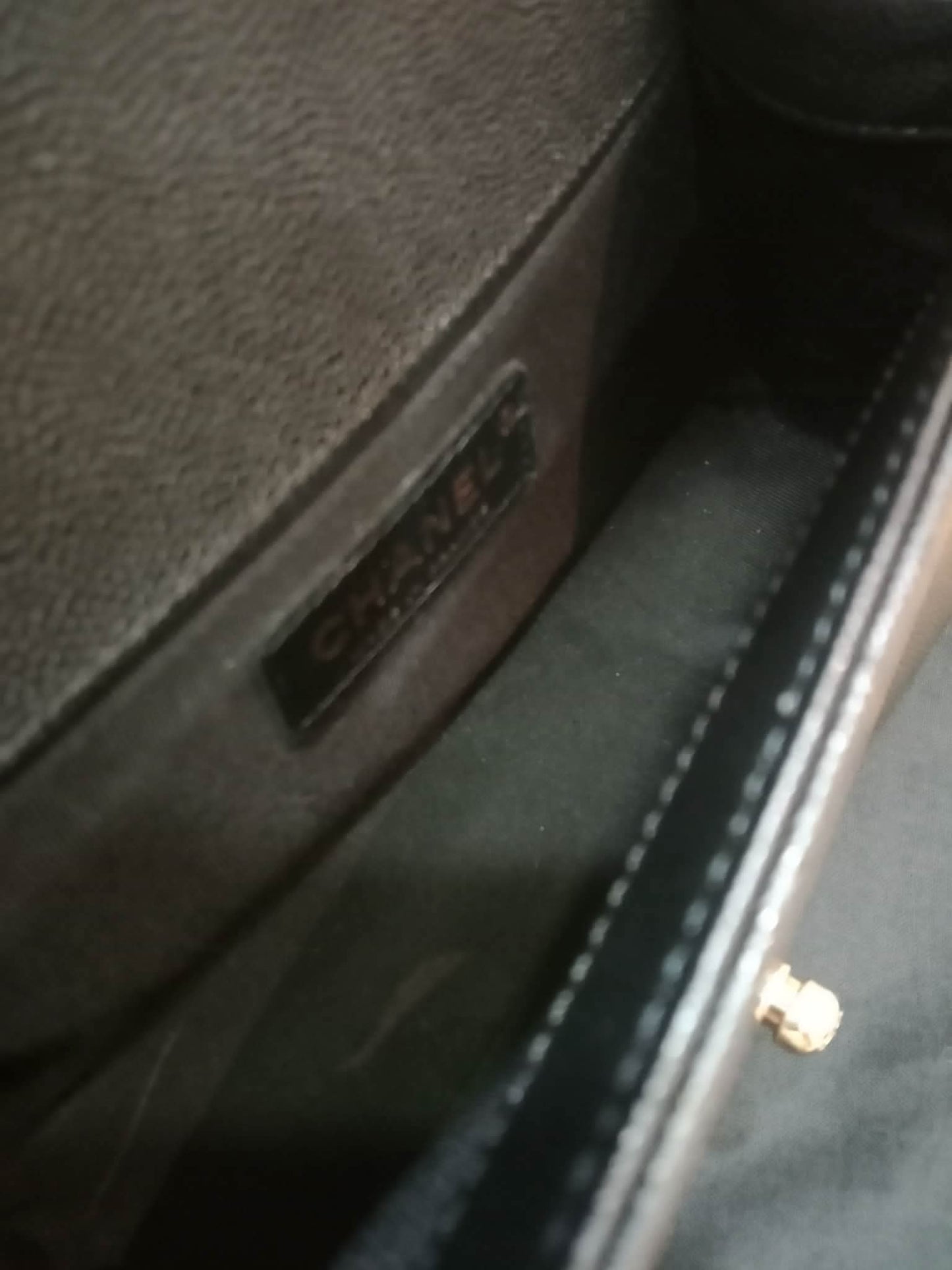 Chanel Le Boy Flap Caviar Small Black Series 23