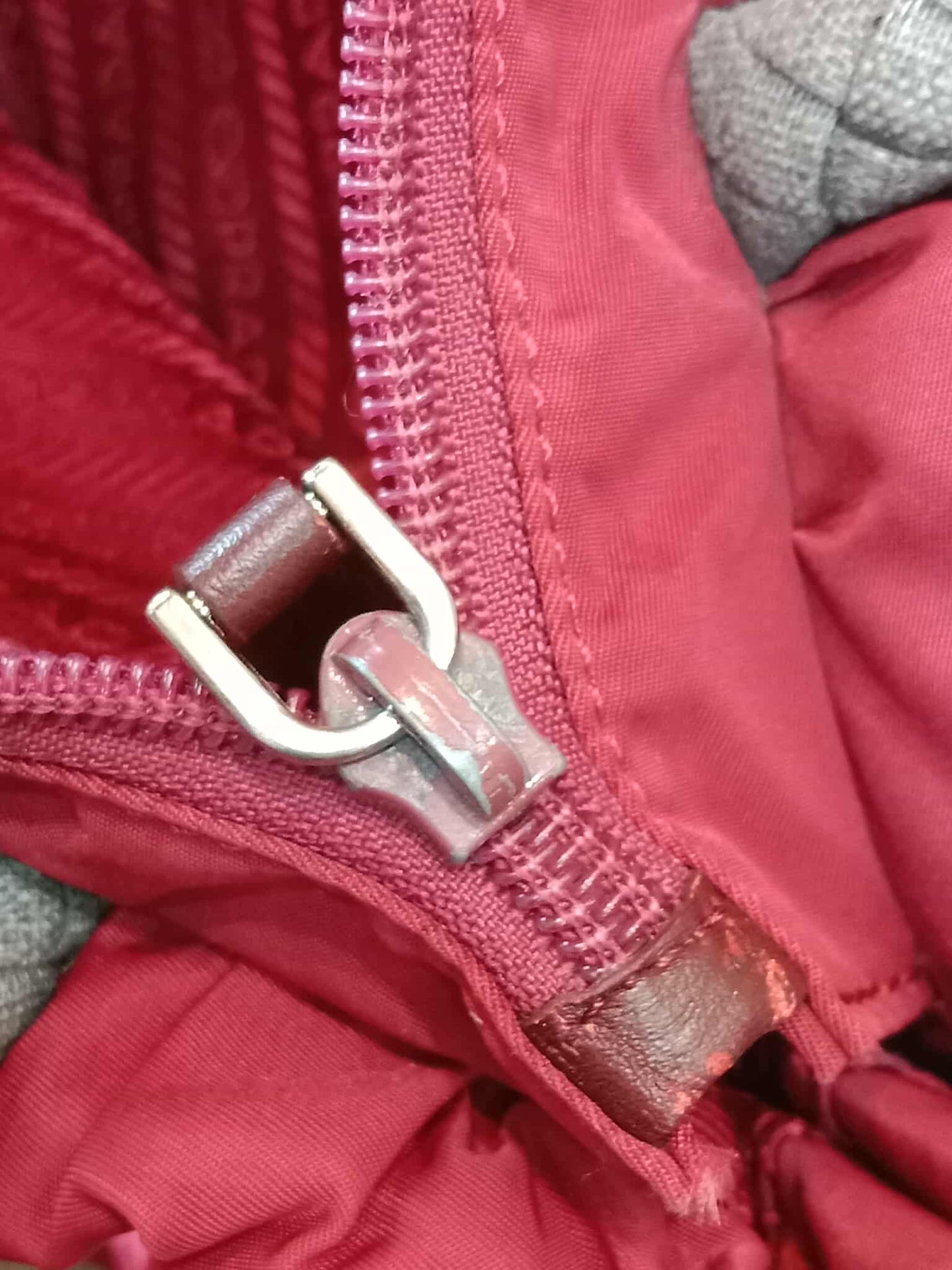 Prada Tessuto Nylon Top Handle Bag Red