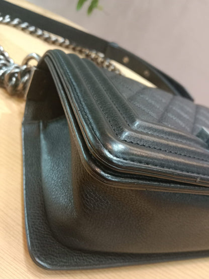 Chanel Le Boy Bag Black Caviar Small Series 23