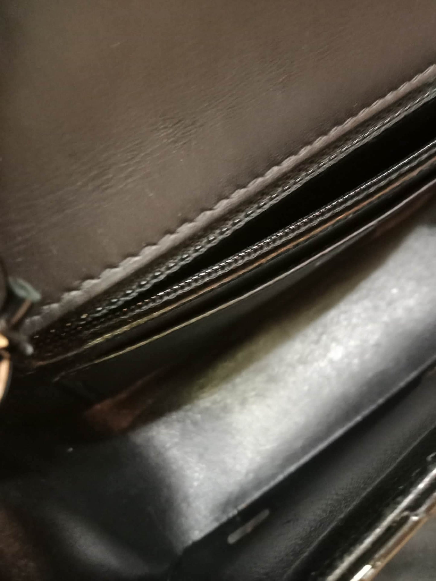 Chanel Classic Rectangular Mini Flap Patent Black Series 23