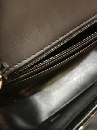 Chanel Classic Rectangular Mini Flap Patent Black Series 23