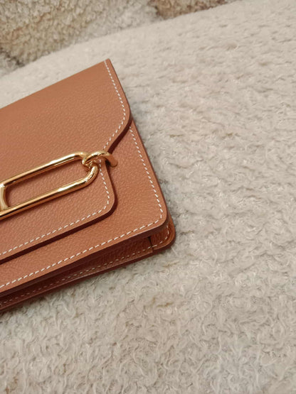 Hermes Roulis Slim Gold on Gold Epsom Stamp B 2023