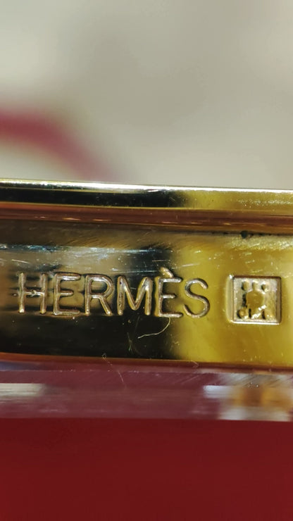 Hermes Constance 18 Red Courchevel Stamp Y Circle 1995