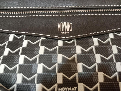 Moynat Paris M Tote Monogrammed Bag Black/White MM