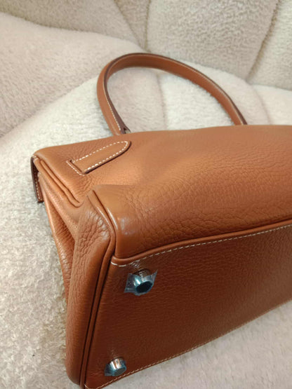 Hermes JPG 42 Gold Clemence Stamp N Square 2010