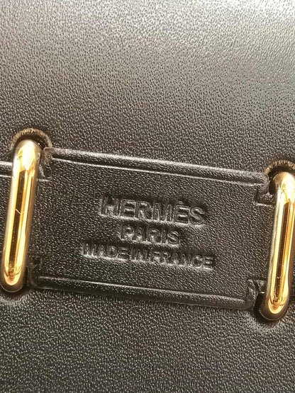Hermes Mini Herbag Noir Stamp K 2025