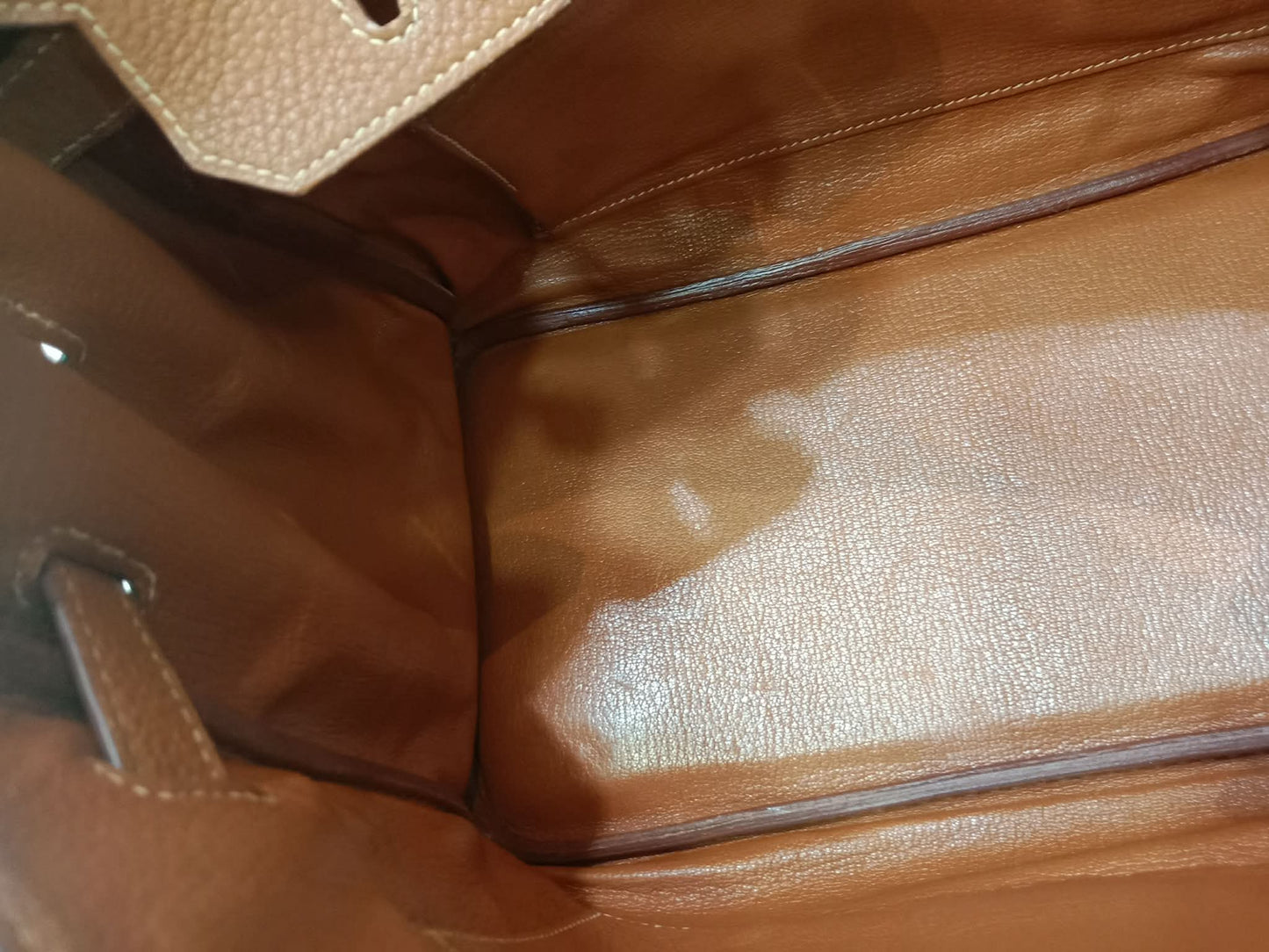 Hermes Birkin 30 Gold on Gold Clemence Stamp E Square 2001