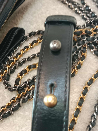 Chanel Gabrielle Hobo Bag Bicolor Blue/Black Series 29