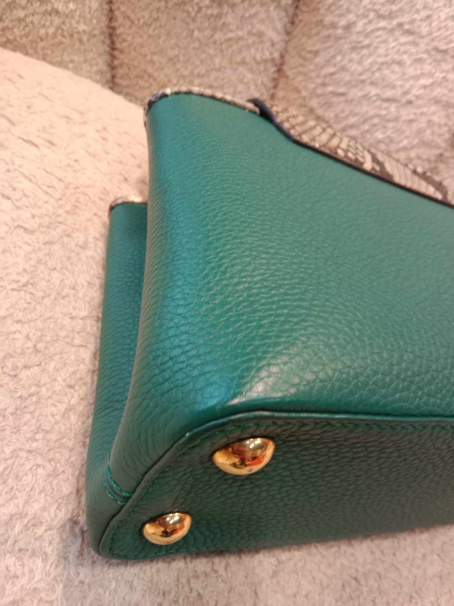 Louis Vuitton Capucine BB Python Green