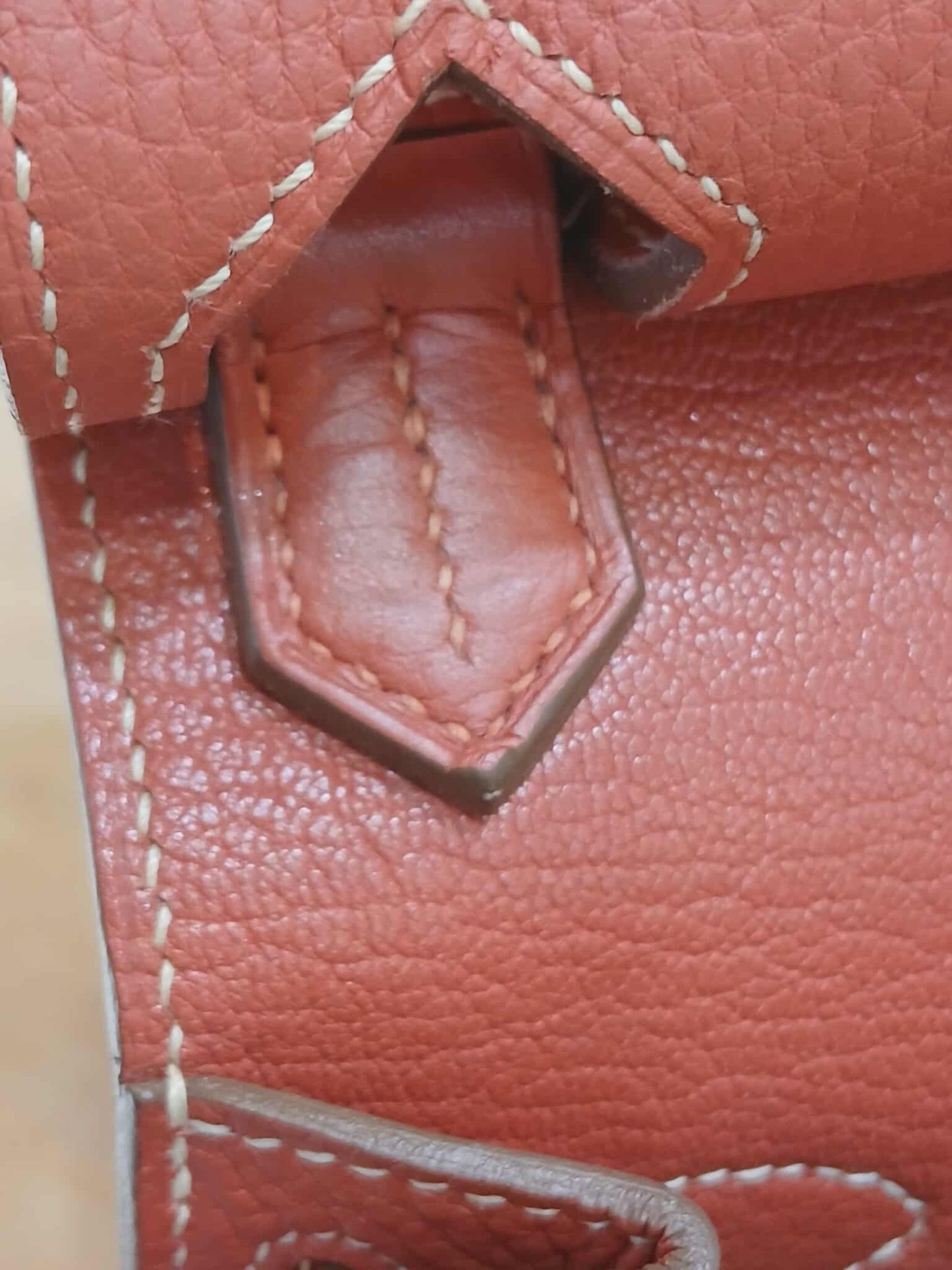 Hermes Jypserie 28 Clemence Rouge Venetian Stamp  P 2012