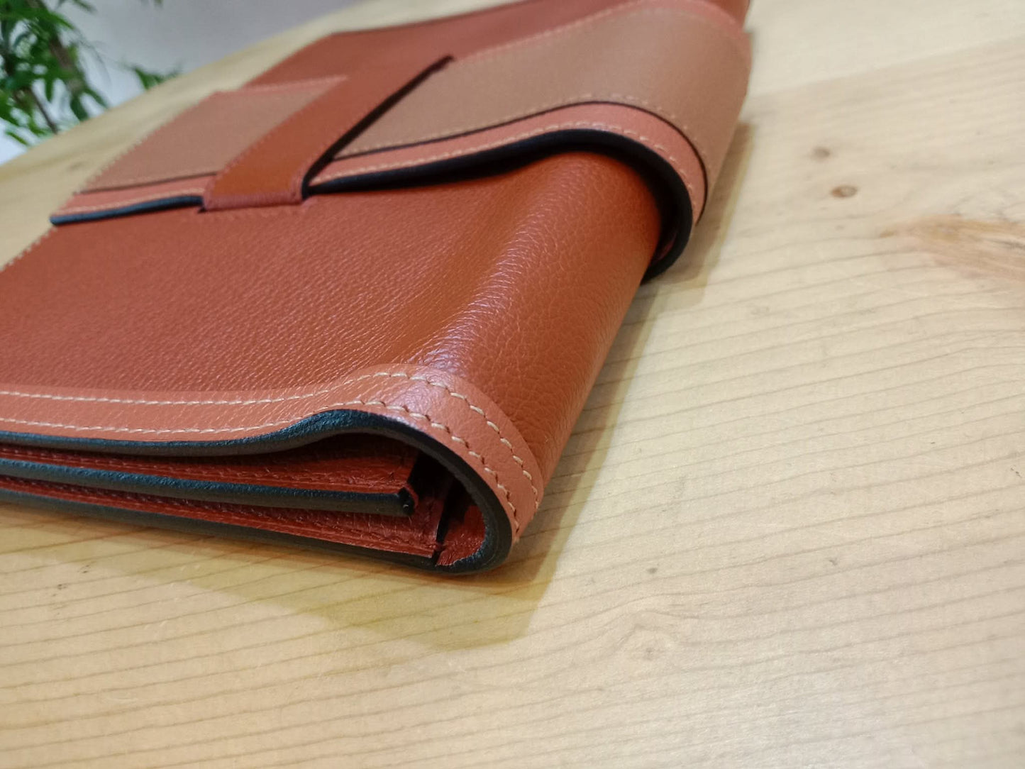 Hermes H Passant Clutch Bicolor Stamp Z 2021
