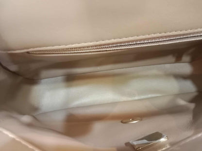 Chanel Seasonal Flap Heart Charms Beige Microchipped