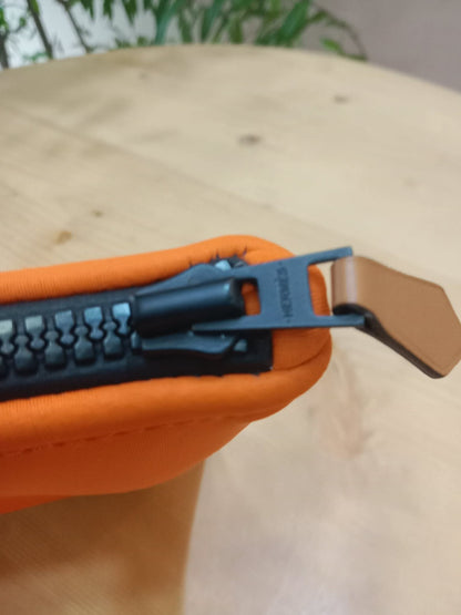 Hermes Neoprene Bain Orange Pouch