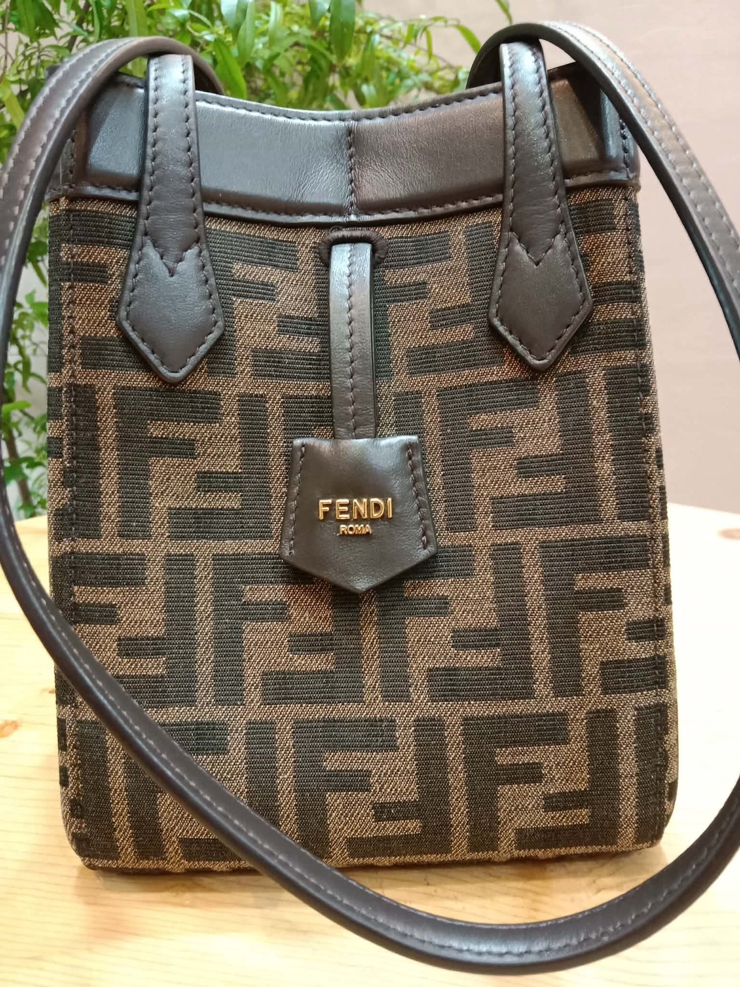 Fendi Origami Mini Bag Brown