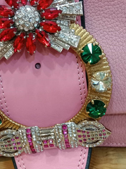 Miu Miu Lady Shoulder Bag Crafted Calfskin Pink