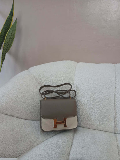 Hermes Constance 18 Epsom Etoupe Stamp U 2022